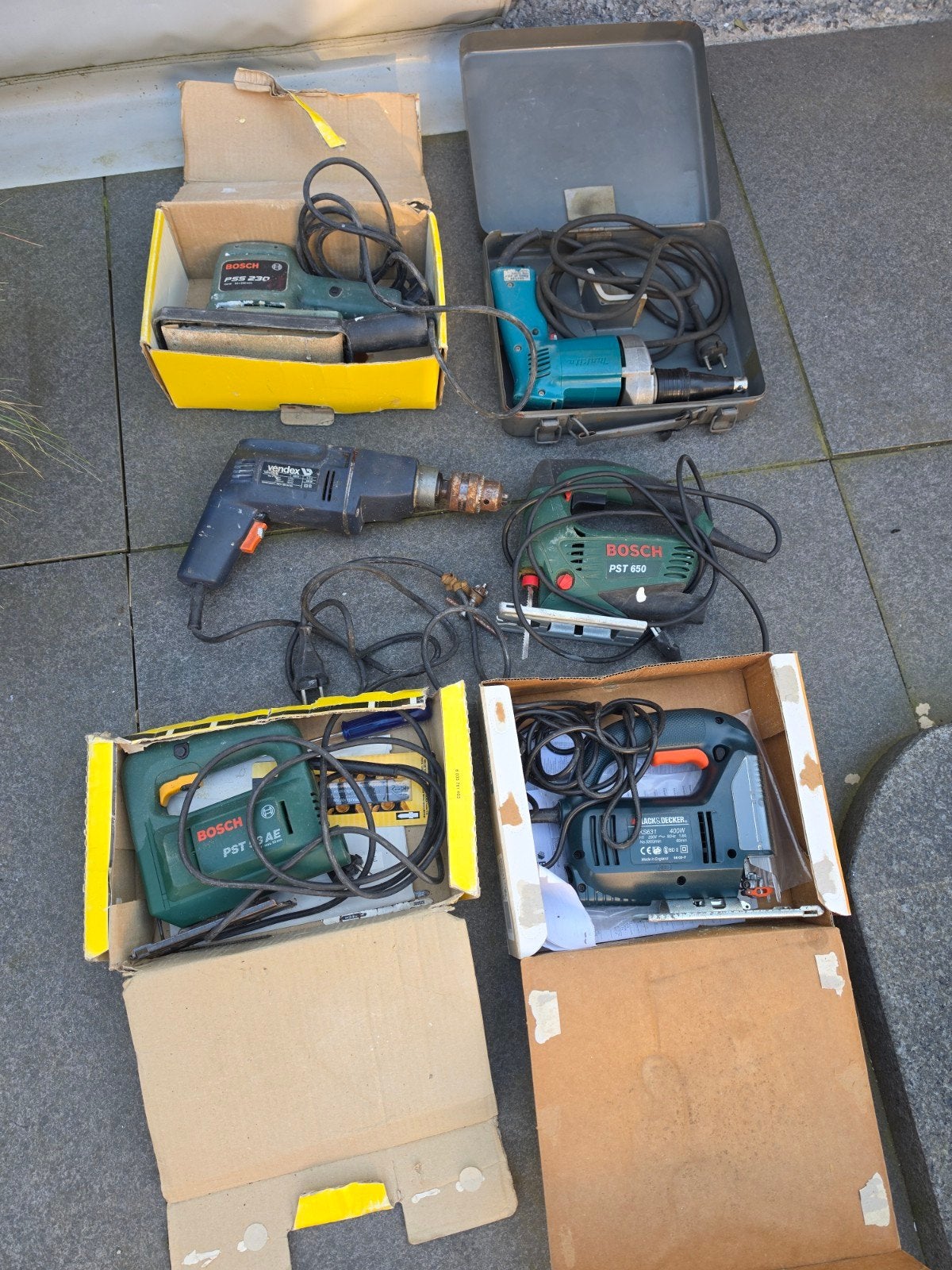 Diverse elektrische gereedschappen: Bosch, Black & Decker, M, Doe-het-zelf en Verbouw, Gereedschap | Boormachines, Gebruikt, Overige typen