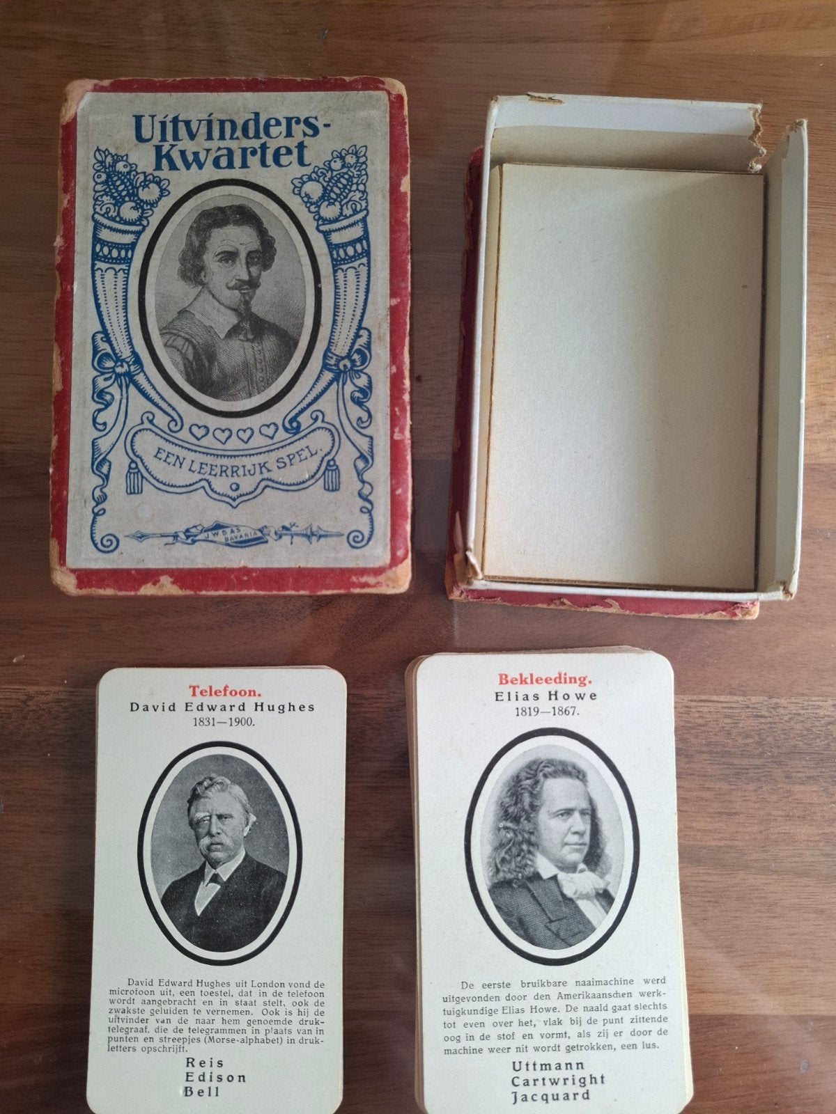 Uitvinders-Kwartet: Een Leerrijk Spel over Uitvin, Drie of vier spelers, Ophalen of Verzenden, Gebruikt