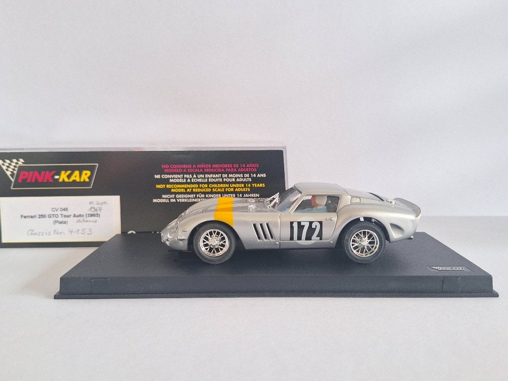 Pink Kar Ferrari 250 Gto Tour Auto 1963 CV46, Kinderen en Baby's, Speelgoed | Racebanen, Nieuw, Racebaan, Elektrisch, Overige merken