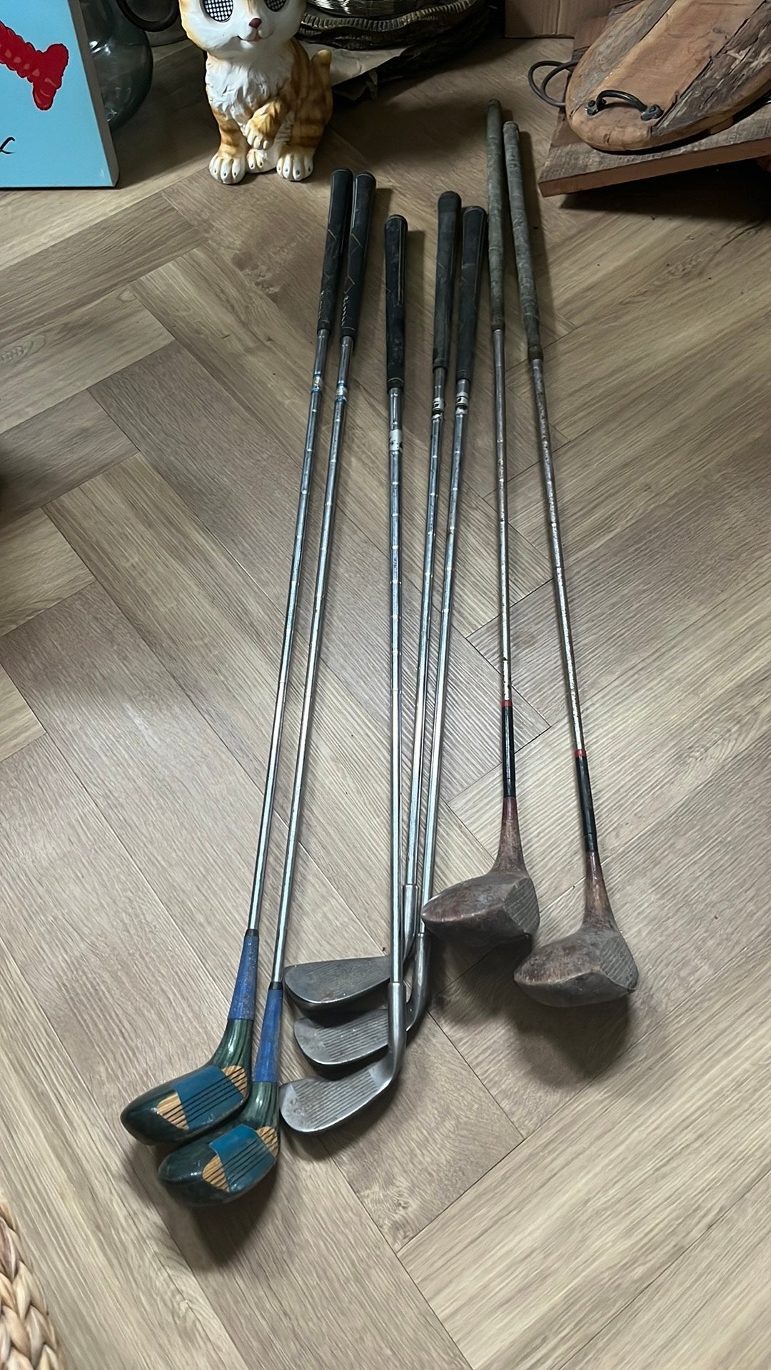 Set vintage golfclubs, Sport en Fitness, Golf, Ophalen, Gebruikt, Set