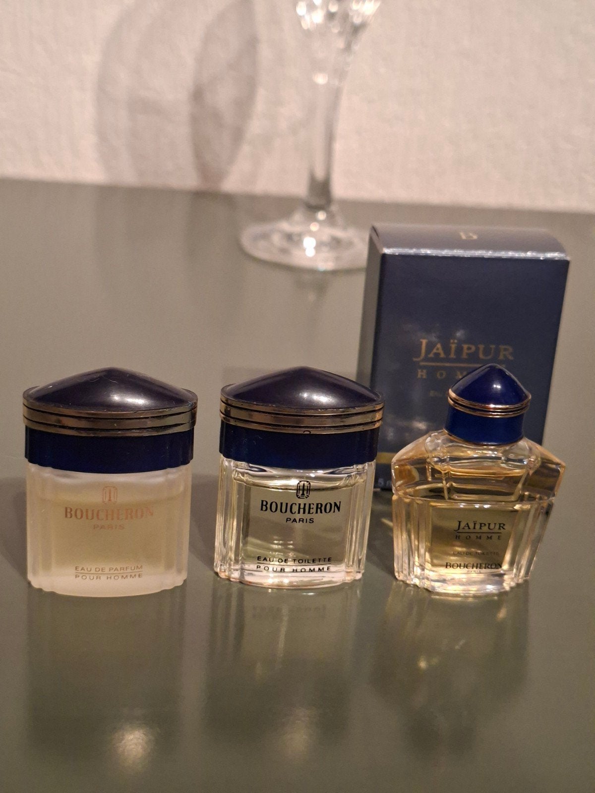 Boucheron - Jäipur  - Pour Homme edt - Pour Homme  Parfum., Ophalen of Verzenden, Zo goed als nieuw, Miniatuur