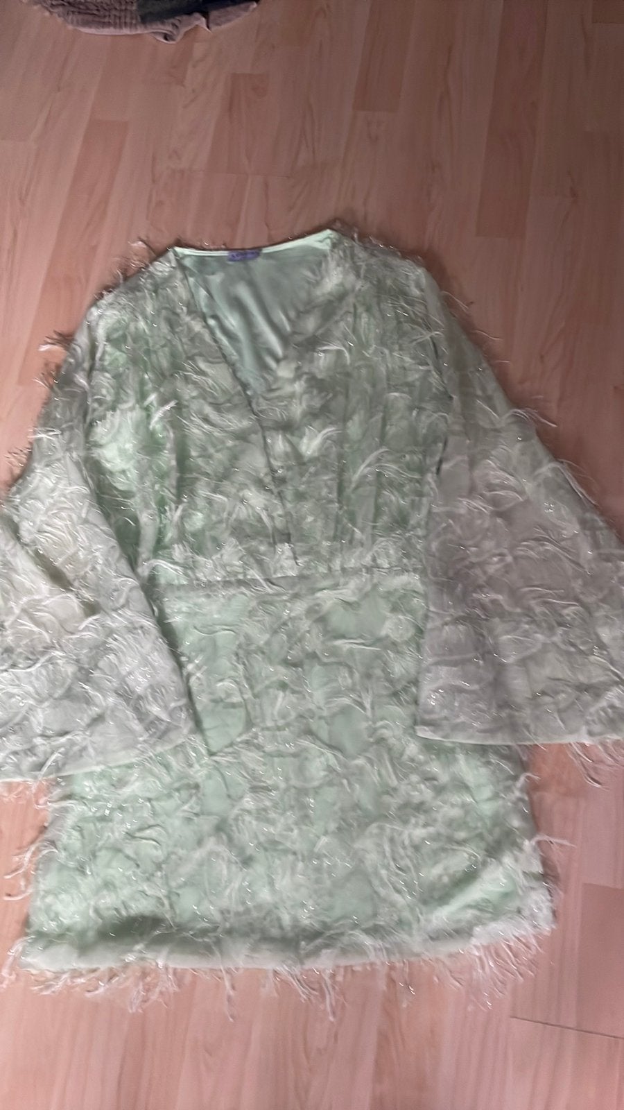 Nieuw groen kant jurk maat X/L, Kleding | Dames, Jurken, Ophalen of Verzenden, Nieuw, Maat 42/44 (L), Groen