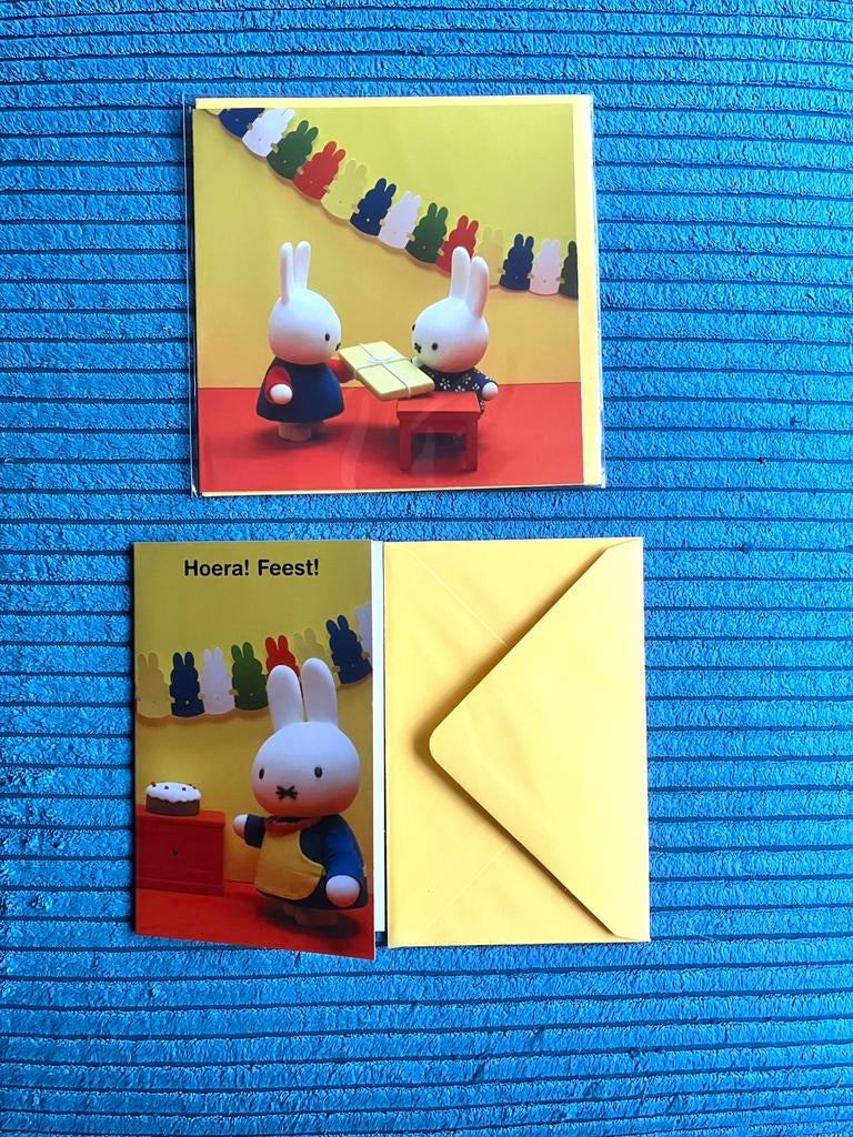 NIJNTJE verjaardagskaarten 🐰🎈, Ophalen of Verzenden, Nieuw