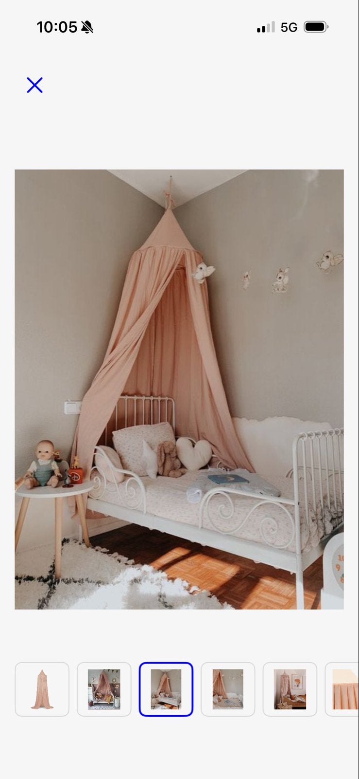Deryan Baby Klamboe Vintage 245cm - kinderkamer, Ophalen, Nieuw, 180 cm of meer, 70 tot 85 cm