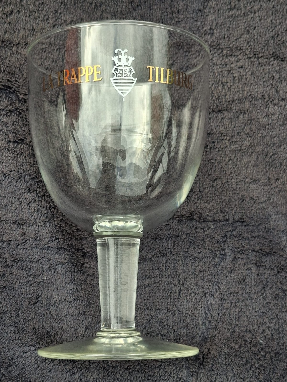 Antiek La Trappe bierglas, Ophalen of Verzenden, Zo goed als nieuw, Bierglas