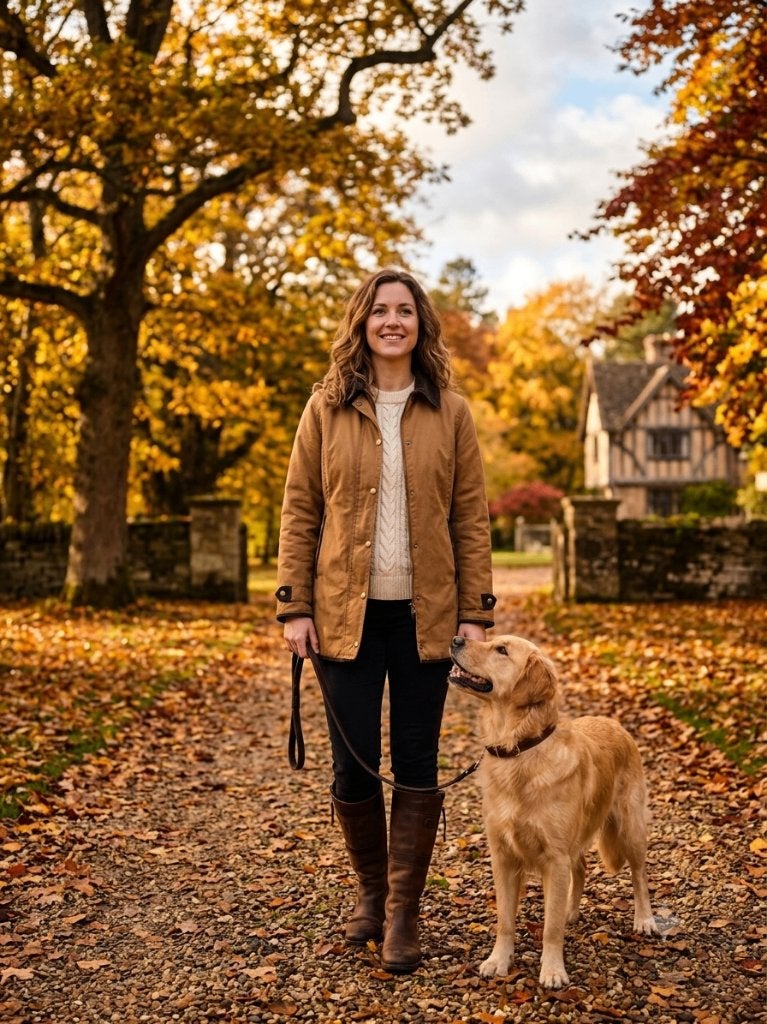 Barbour 'Ladies Herringbone' jas, maat 40, Maat 38/40 (M), Barbour, Bruin, Ophalen of Verzenden