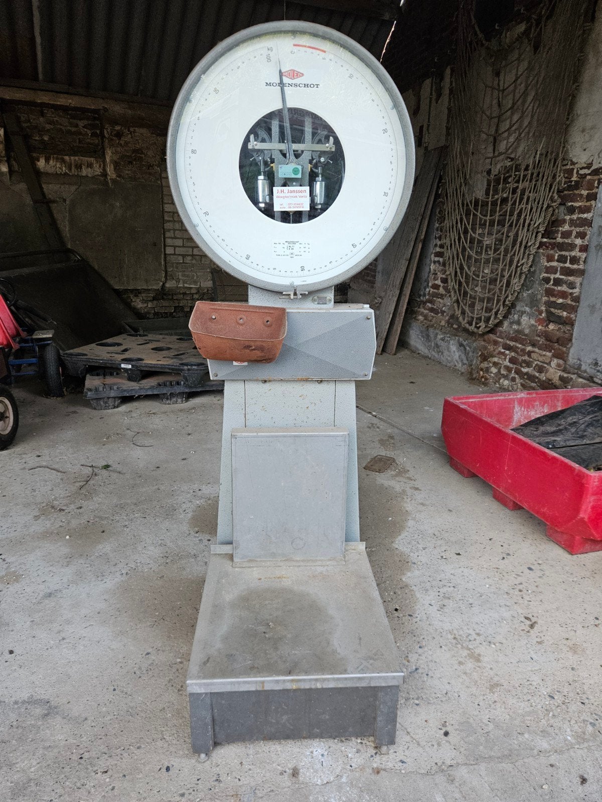 Weegschaal molenschot, Ophalen, Gebruikt, Analoog, 100 kg of meer