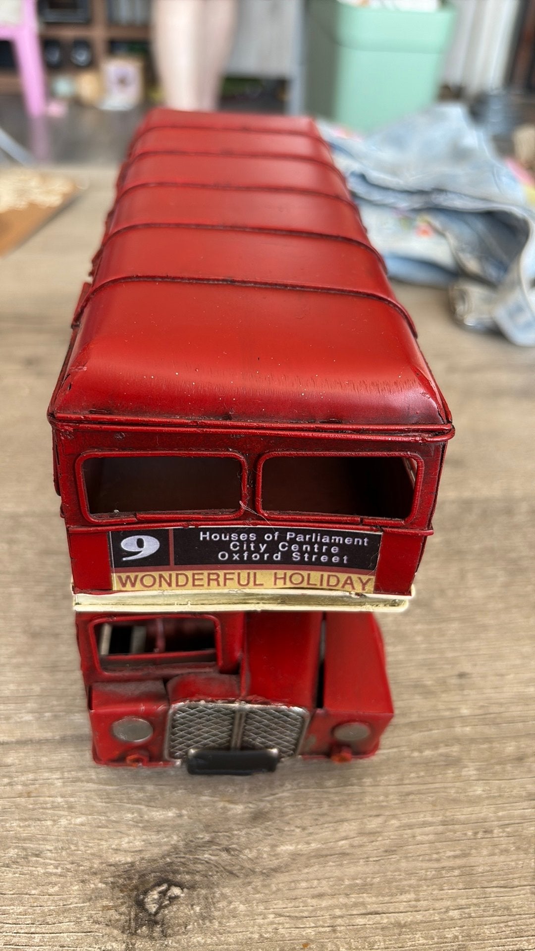 Vintagestyle ‘dubbeldekker’ uit London, Hobby en Vrije tijd, Gelijkstroom of Wisselstroom, Brug, Tunnel of Gebouw, Zo goed als nieuw