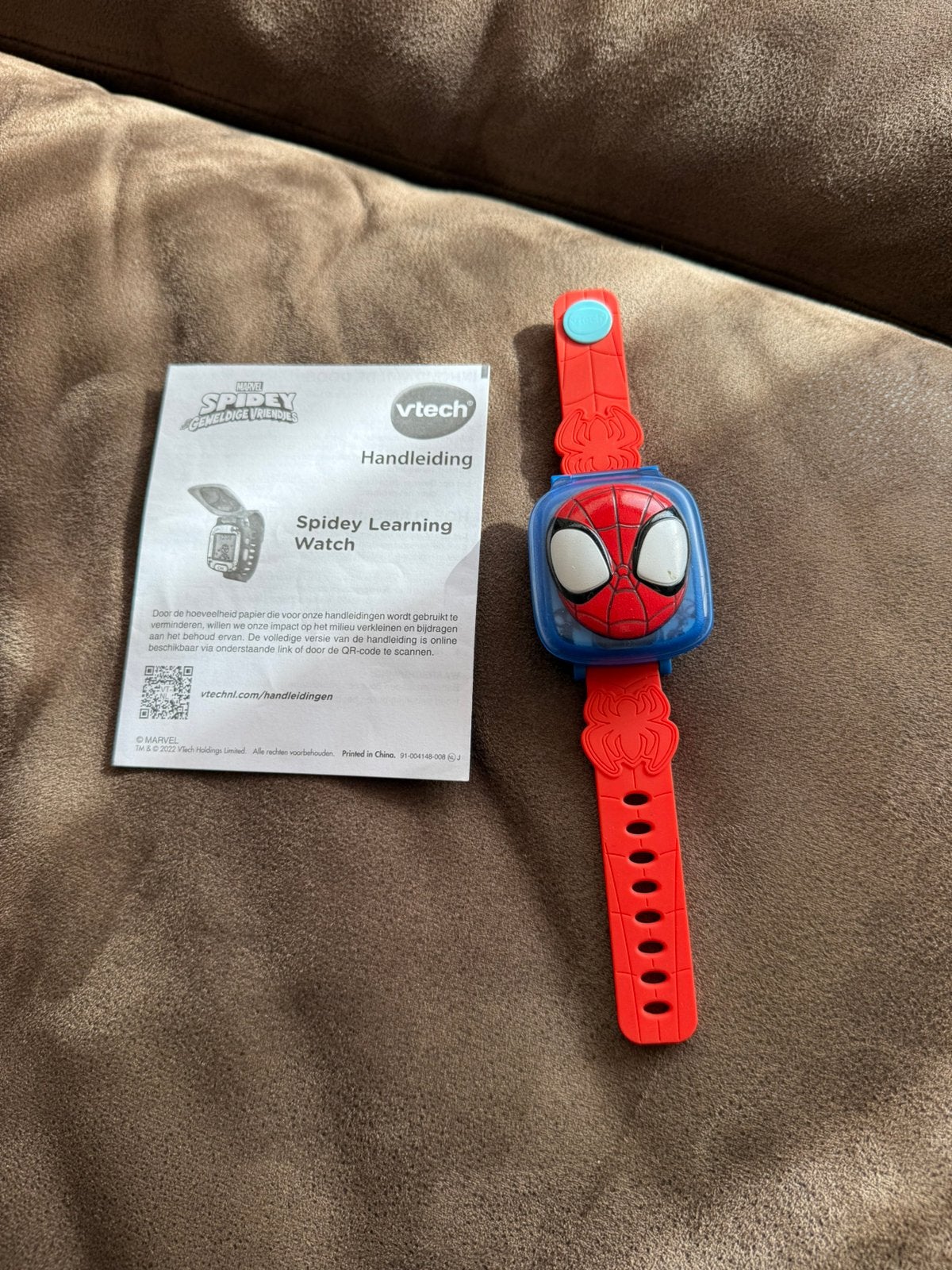 Vtech Spidey horloge, Ophalen of Verzenden, Zo goed als nieuw, Jongen of Meisje