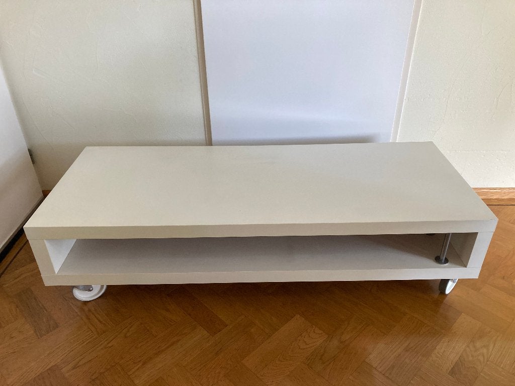 T.V. meubel wit, Ophalen, 50 tot 100 cm, Zo goed als nieuw, Minder dan 100 cm