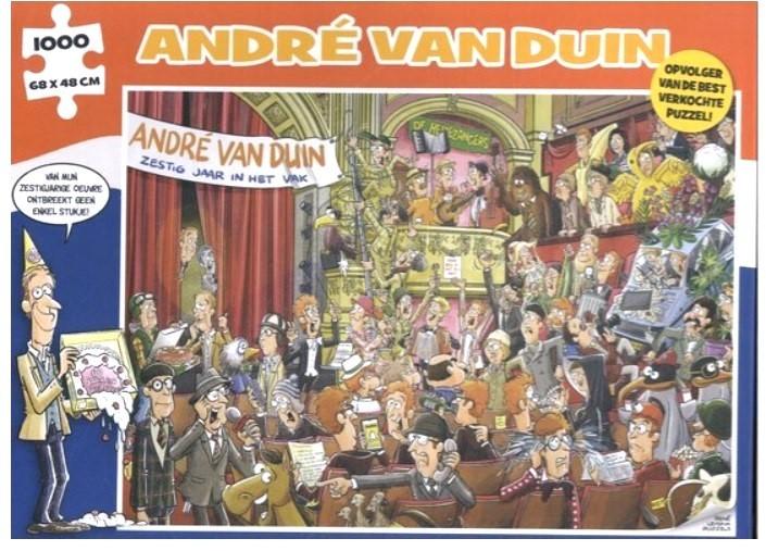 Legpuzzel André van Duin 1000 stukjes, Hobby en Vrije tijd, Denksport en Puzzels, Ophalen of Verzenden, 500 t/m 1500 stukjes, Gebruikt