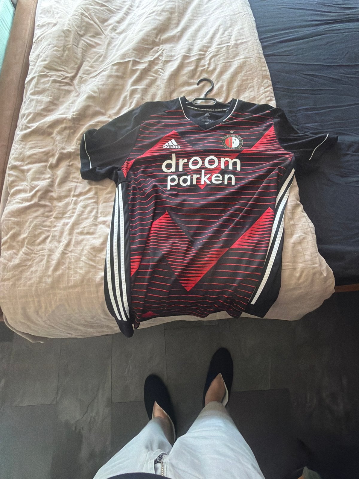 Feyenoord Thuisshirt 2020/2021 - Maat XL, Zwart, Ophalen of Verzenden, Zo goed als nieuw, Maat 46/48 (XL) of groter