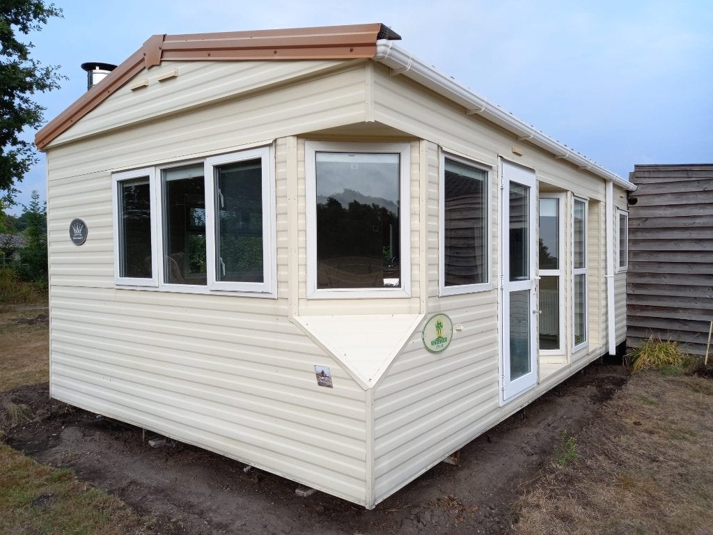 Stacaravan 11.30 x 3.60 m, 2 slaapkamers, dubbelglas, Caravans en Kamperen, Tot en met 2