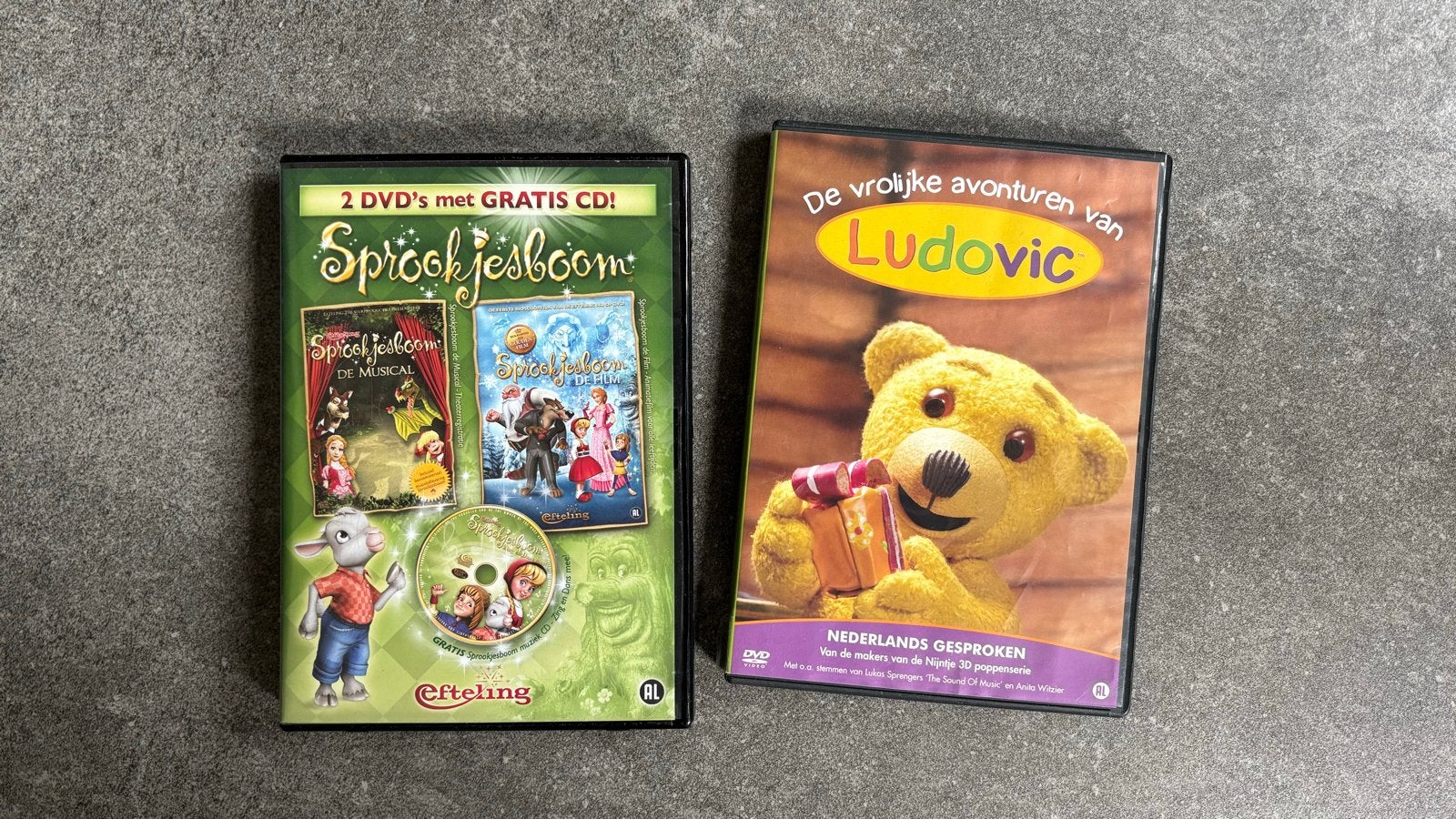 DVD's: Sprookjesboom, Ludovic en Mickey Mouse Strandfeest, Animatie, Alle leeftijden, Film, Gebruikt
