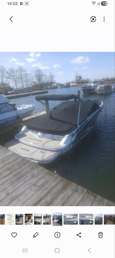 Glastron GT 205 -met 61draaiuren Sportieve boot met Trailer, Watersport en Boten, Overige merken, Binnenboordmotor, Tot 1.00 meter