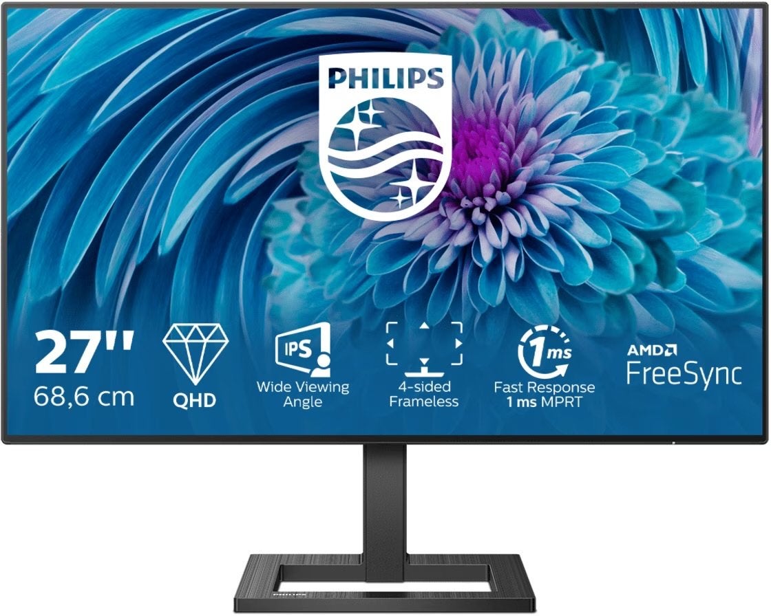Philips 275E2FAE 27" QHD IPS Monitor 75Hz 1ms FreeSync