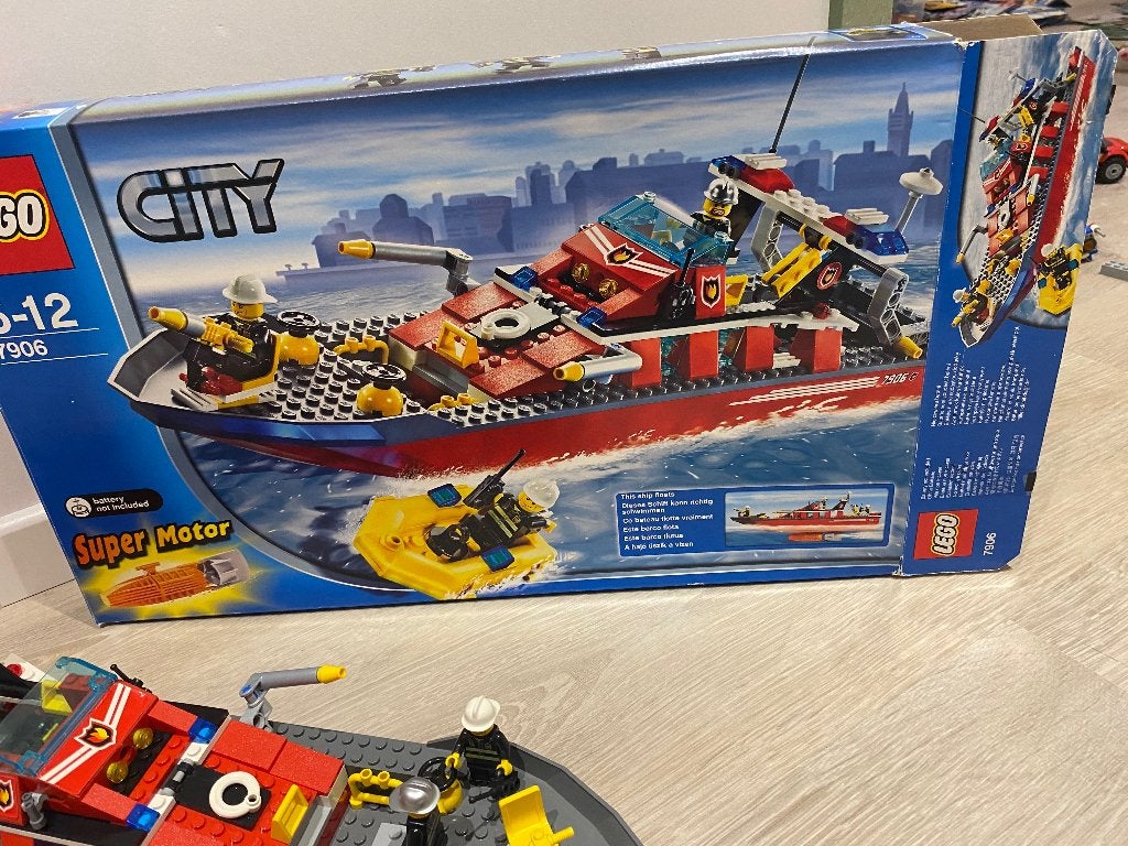 Lego 7906 Fire Boat (compleet), Ophalen, City, Lego, Zo goed als nieuw