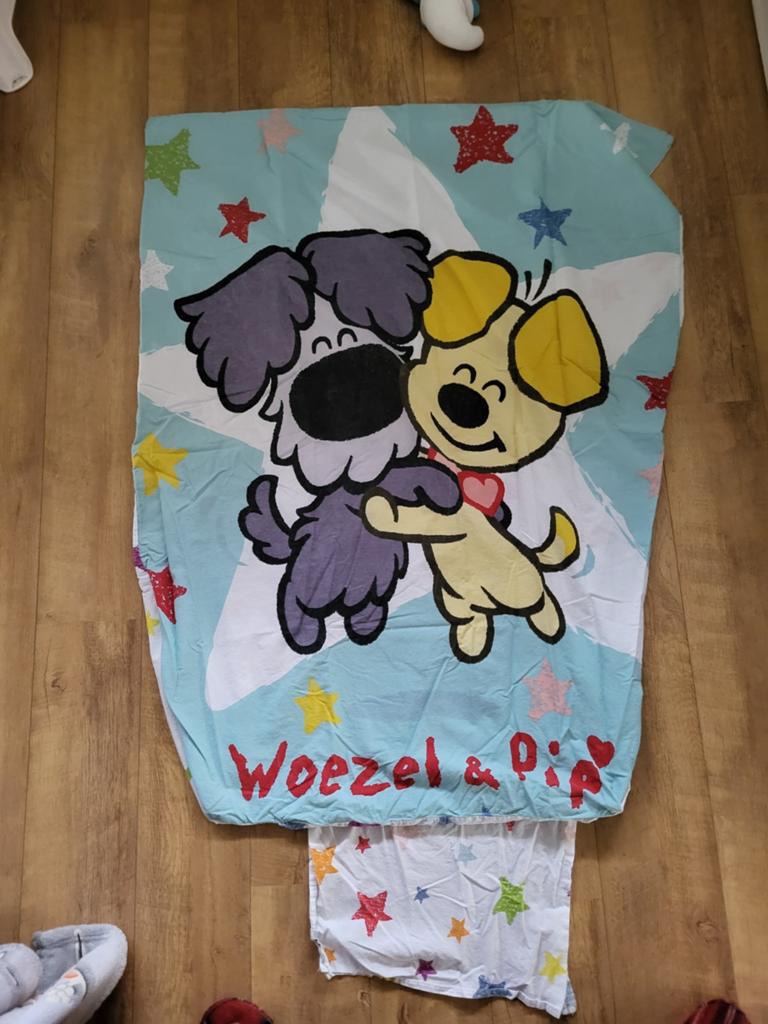 Beddengoed Woezel en Pip, Kinderen en Baby's, Kinderkamer | Beddengoed, Ophalen of Verzenden, Jongetje of Meisje, Dekbedovertrek