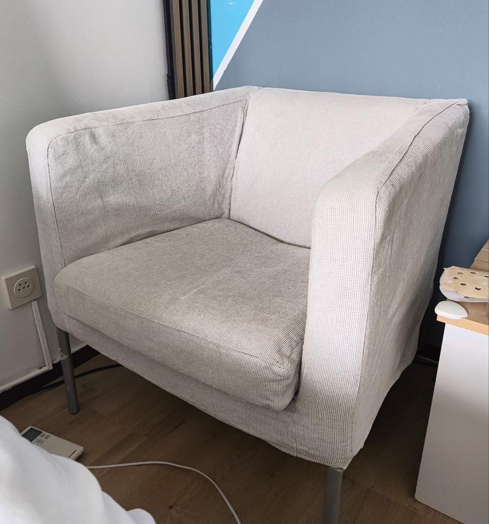 IKEA Klappsta stoel - Comfortabele fauteuil, Huis en Inrichting, Stoelen, Ophalen, Modern, Comfortabel, Gebruikt, Stof