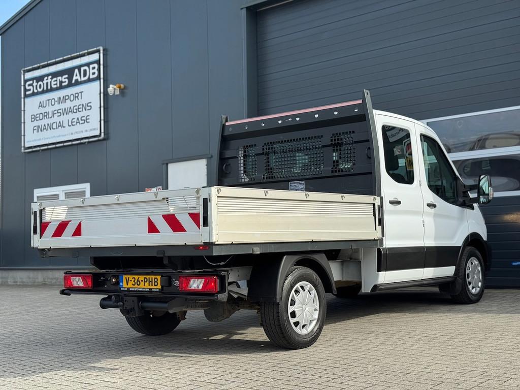 Ford Transit 350 2.0 TDCI L2H1 DC Trend 4WD | Open laadbak |, Auto's, Bestelauto's, Keurmerk '100% Onderhouden', 4 cilinders, Wit