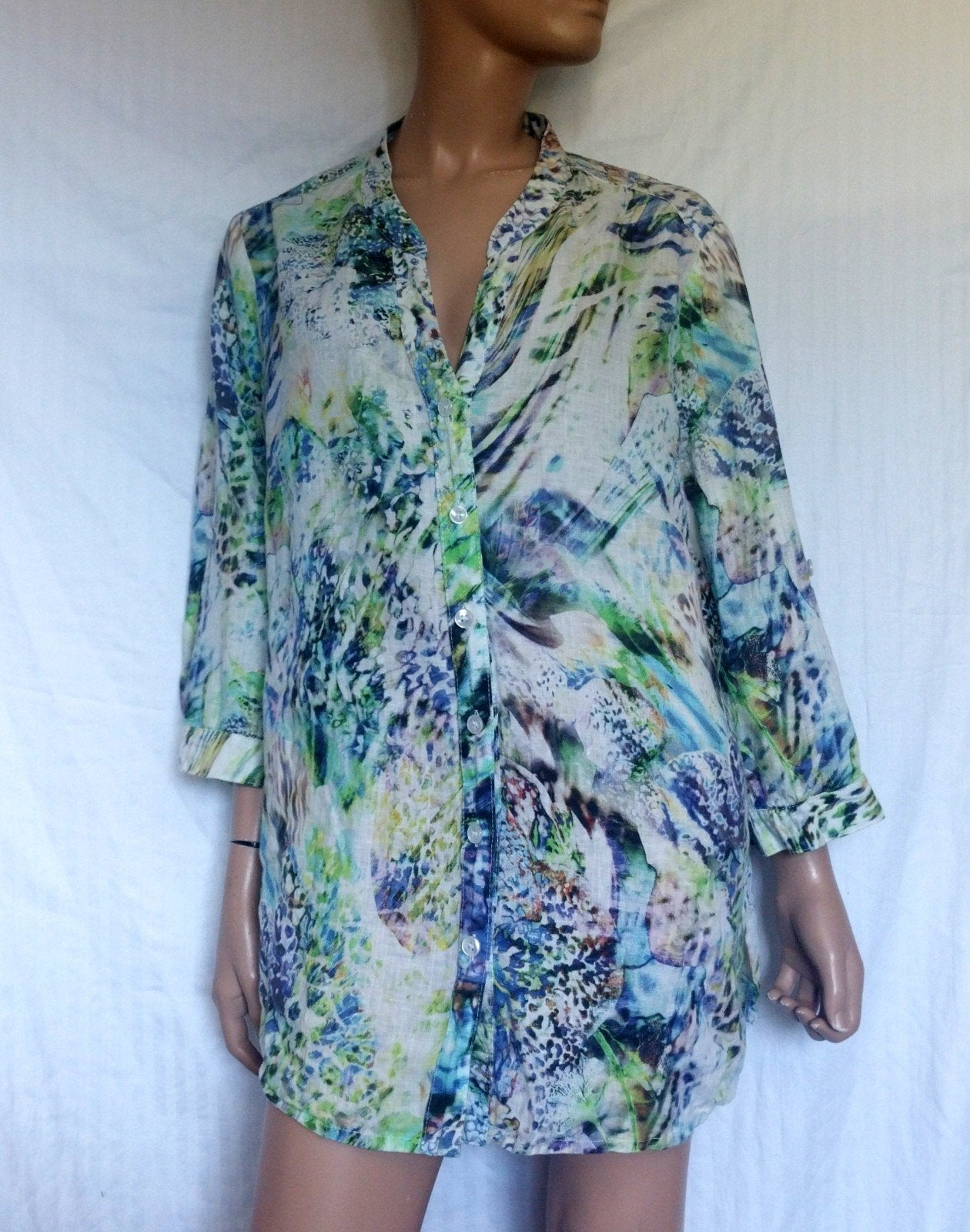 KJBRAND LINNEN Blouse,  Maat 44 ( XL ), Ophalen of Verzenden, Zo goed als nieuw, Maat 42/44 (L), Overige kleuren