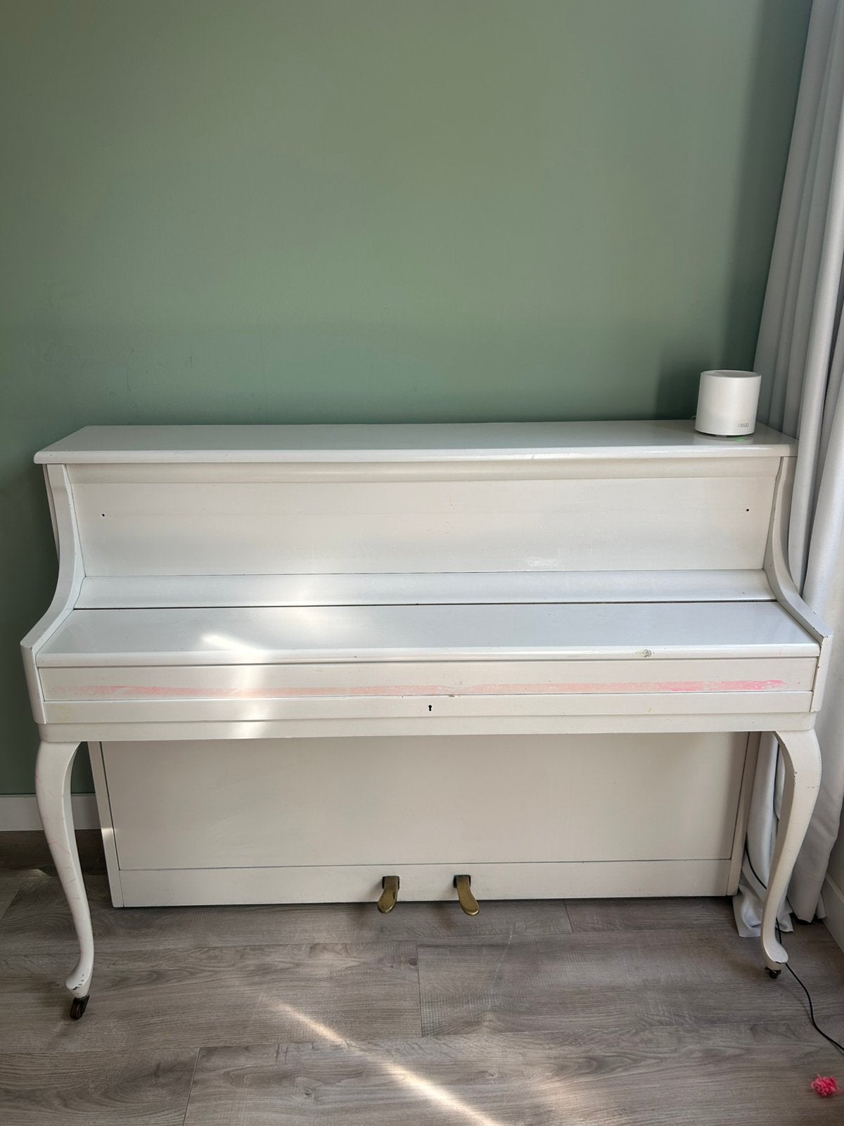 Witte Rippen piano, Ophalen, Gebruikt, Wit, Piano