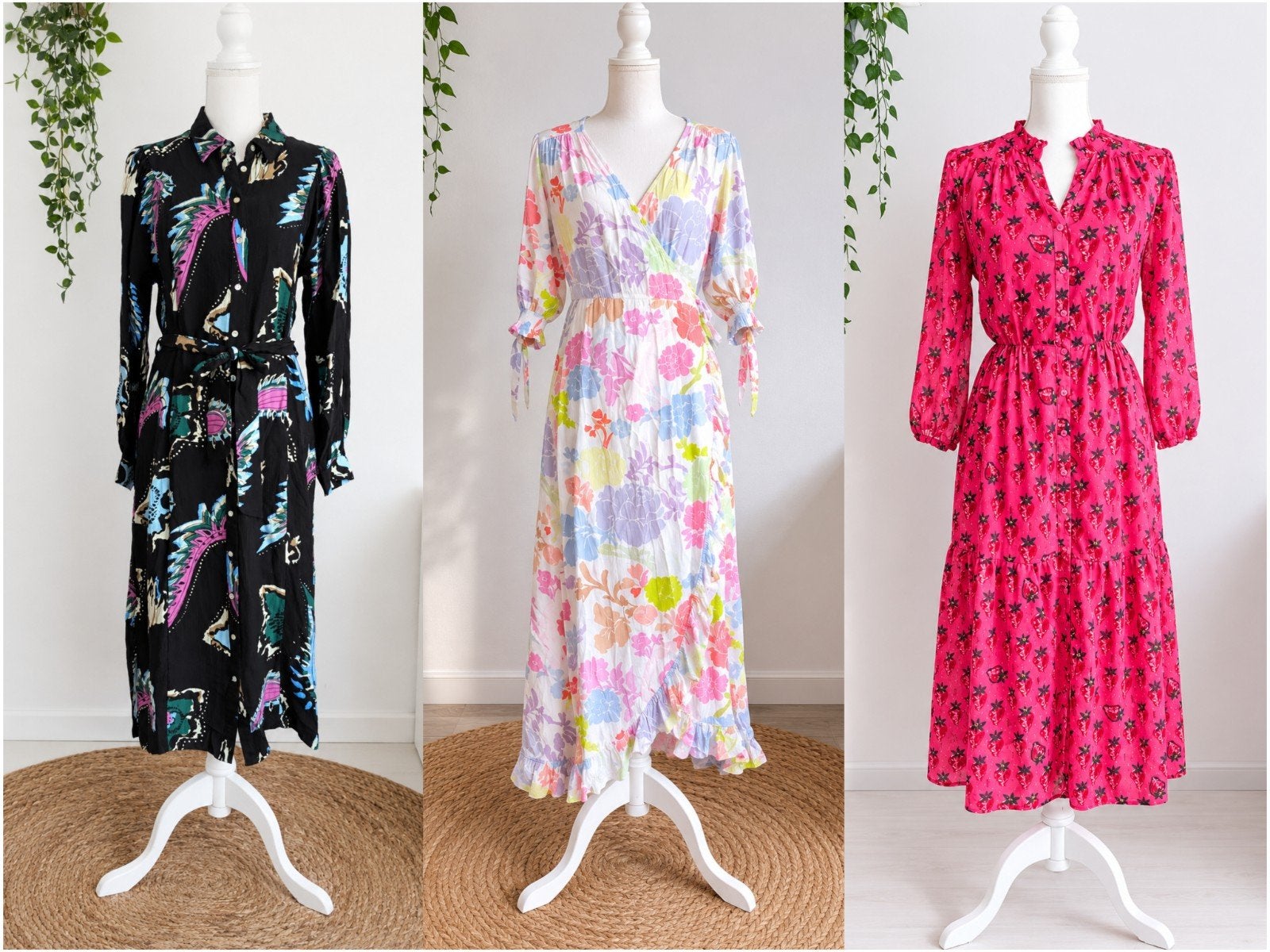 3 prachtige jurken van Pom Amsterdam en Fabienne Chapot, Kleding | Dames, Ophalen of Verzenden, Zo goed als nieuw, Maat 36 (S)