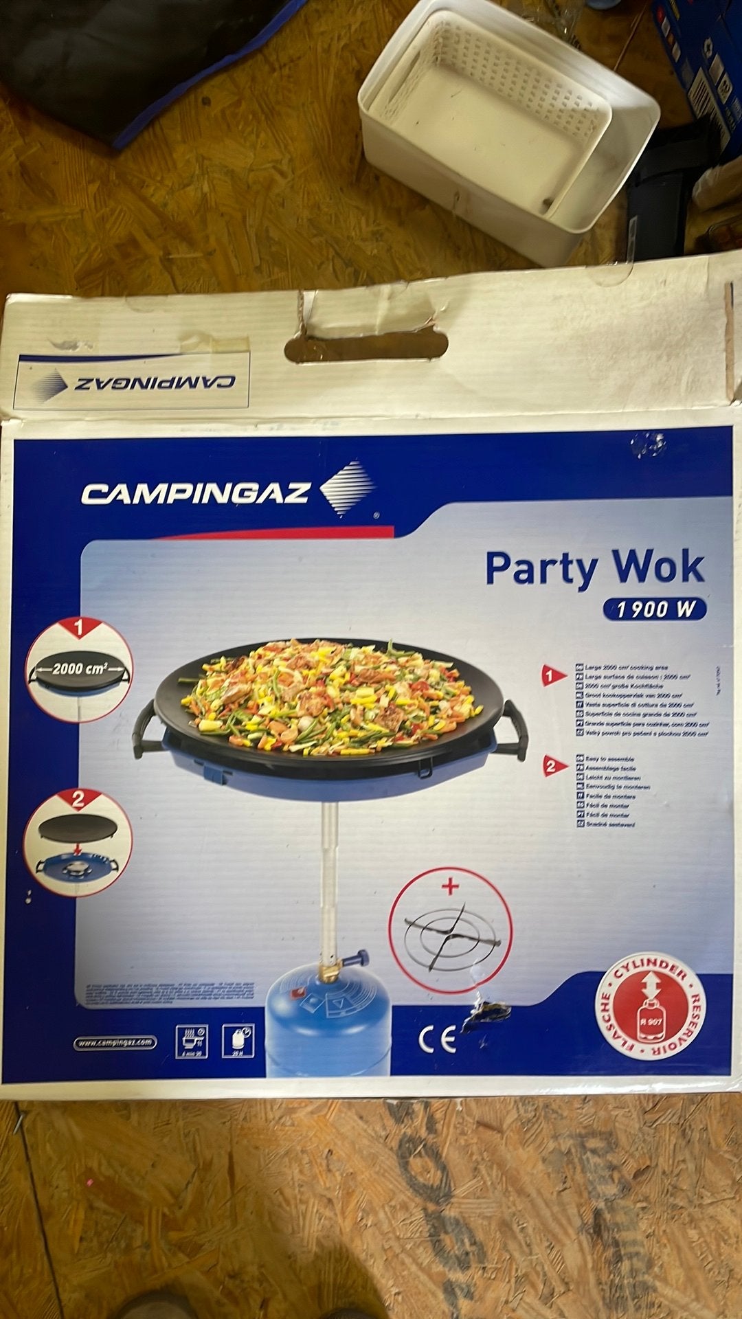 Campingaz partywok | skottelbraai | wok, Ophalen of Verzenden, Nieuw