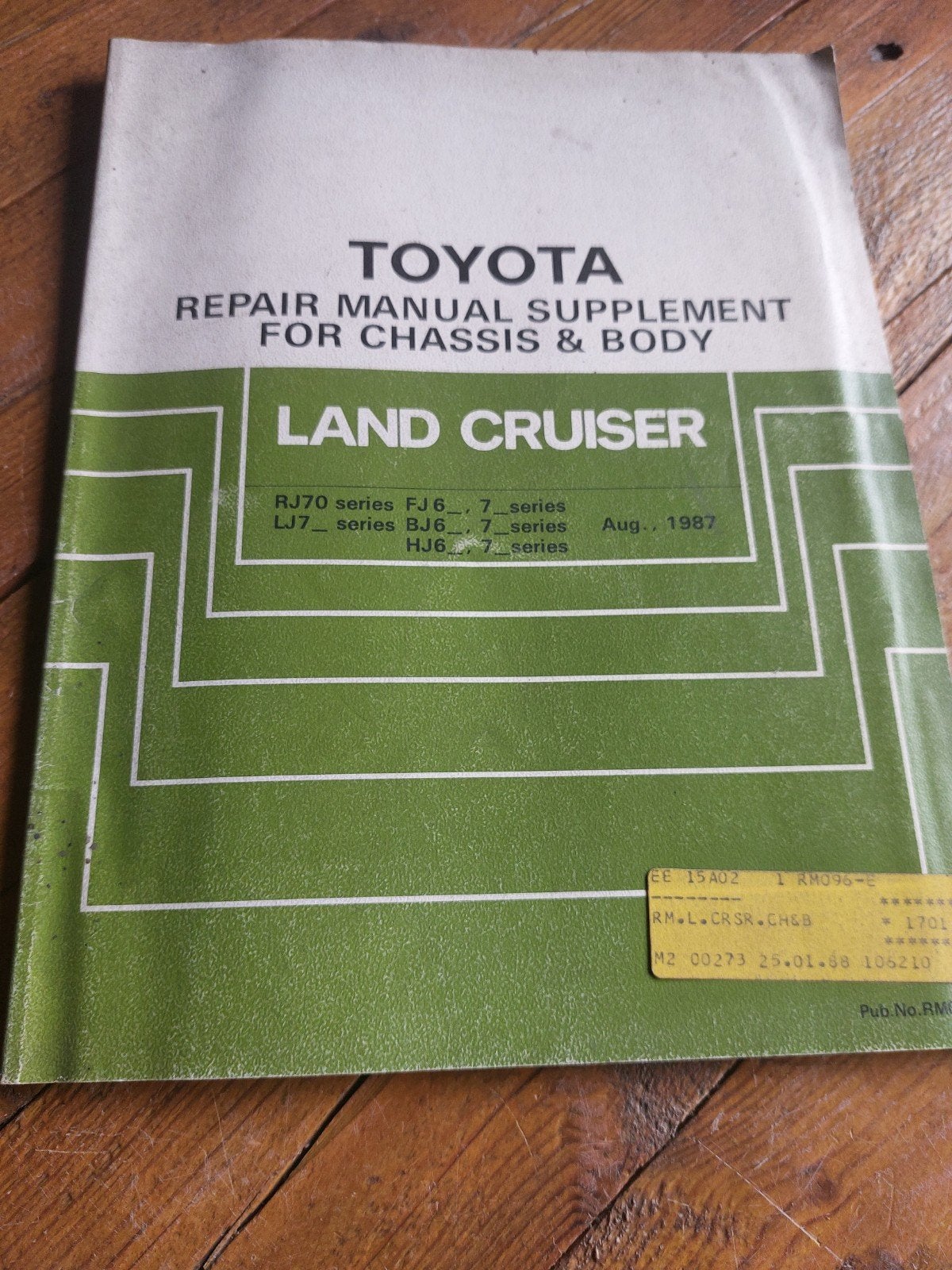 REPAIR MANUAL CHASSIS-BODY TOYOTA LANDCRUISER, Ophalen of Verzenden