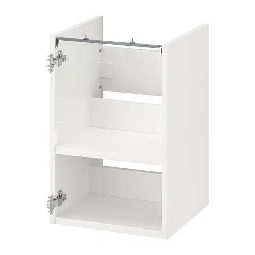 4x Ikea ENHET onderkast voor wastafel met plank wit 404060, Minder dan 50 cm, Nieuw, Ophalen of Verzenden, Minder dan 100 cm