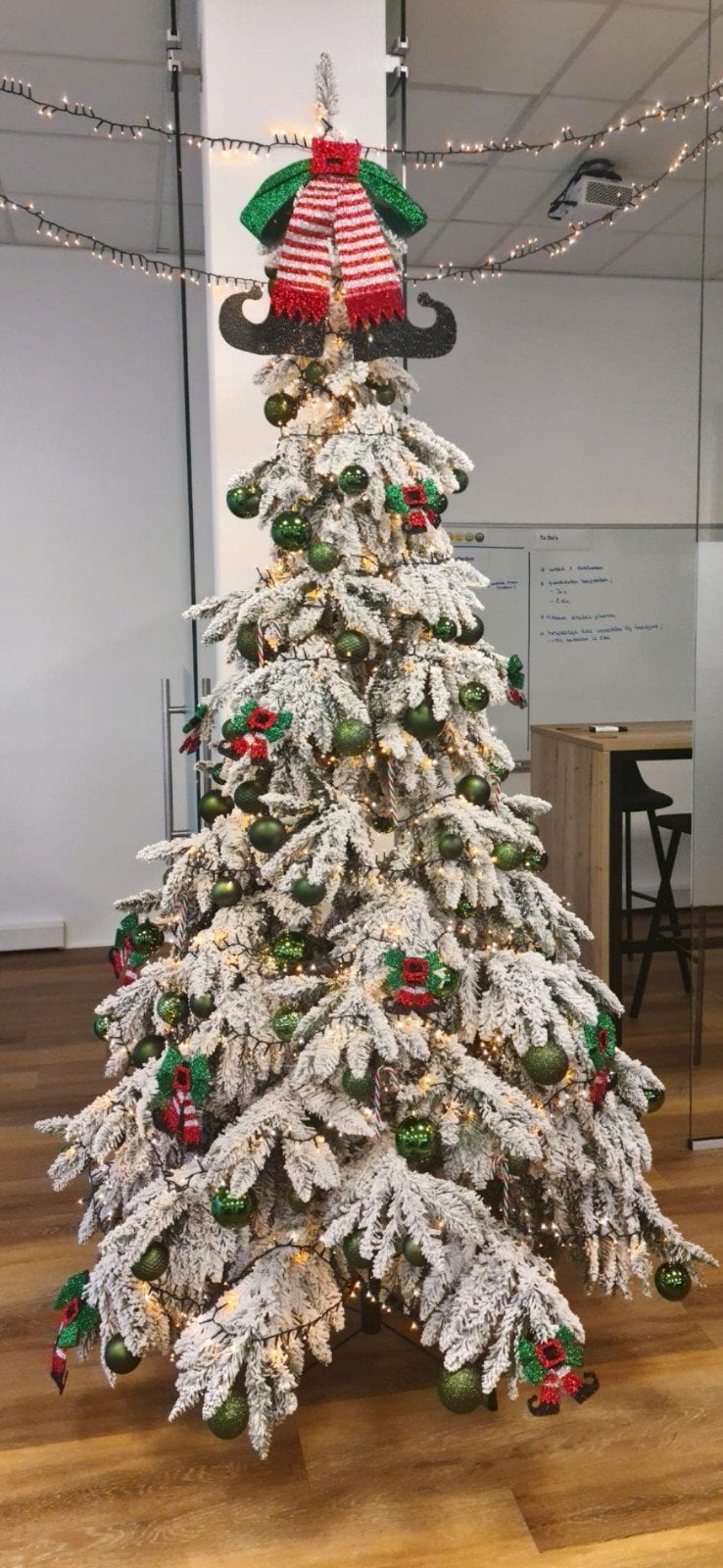 Kerstboom Breithorn green frosted (paraplusysteem), Ophalen, Zo goed als nieuw