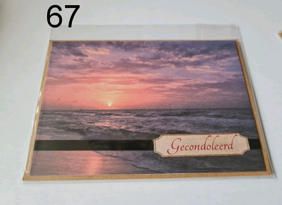 Gecondoleerd, Condoleance kaart 67, Ophalen, Nieuw, Overige thema's