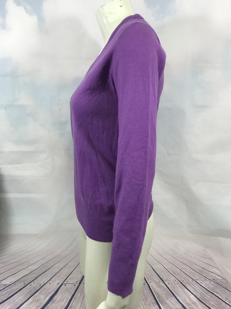 Fred Perry paarse wollen trui maat M (3C8), Tweedehands verkoop, Paars, Ophalen of Verzenden, Tweedehands verkoop