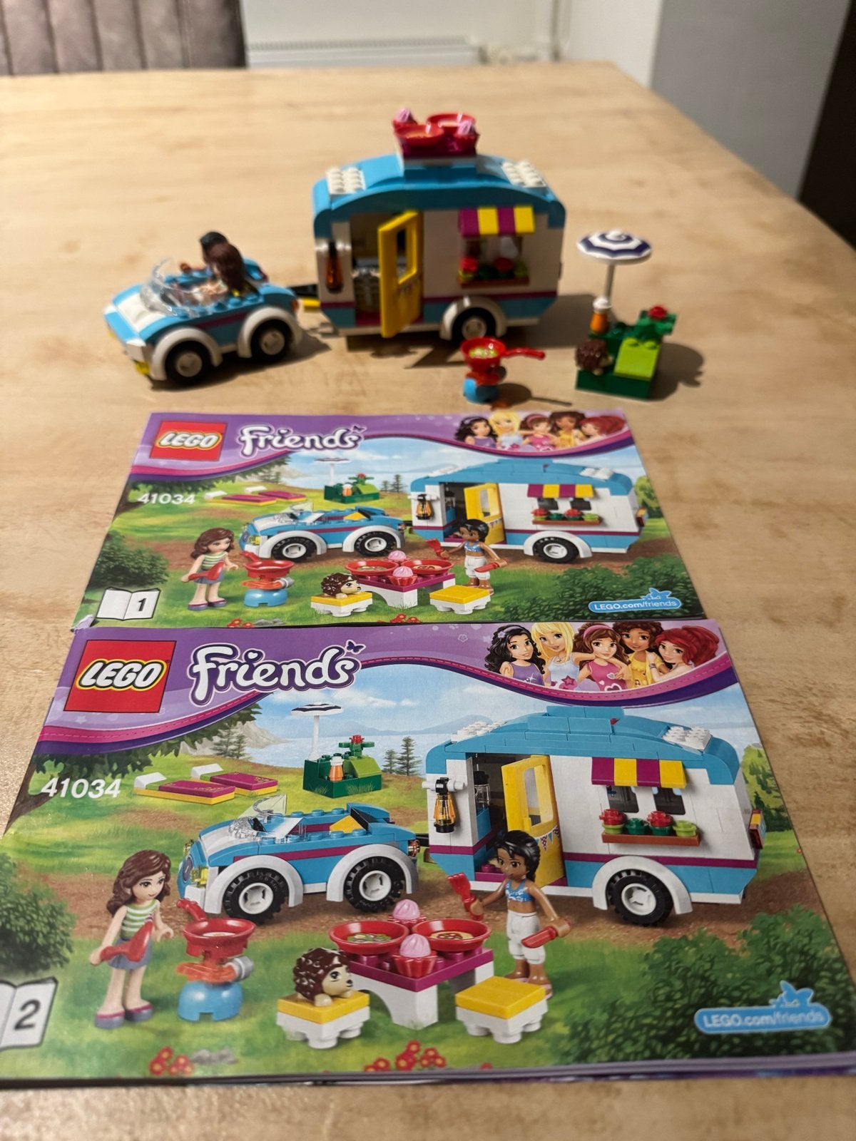 LEGO Friends 41034 Zomercaravan met auto, Ophalen of Verzenden, Gebruikt