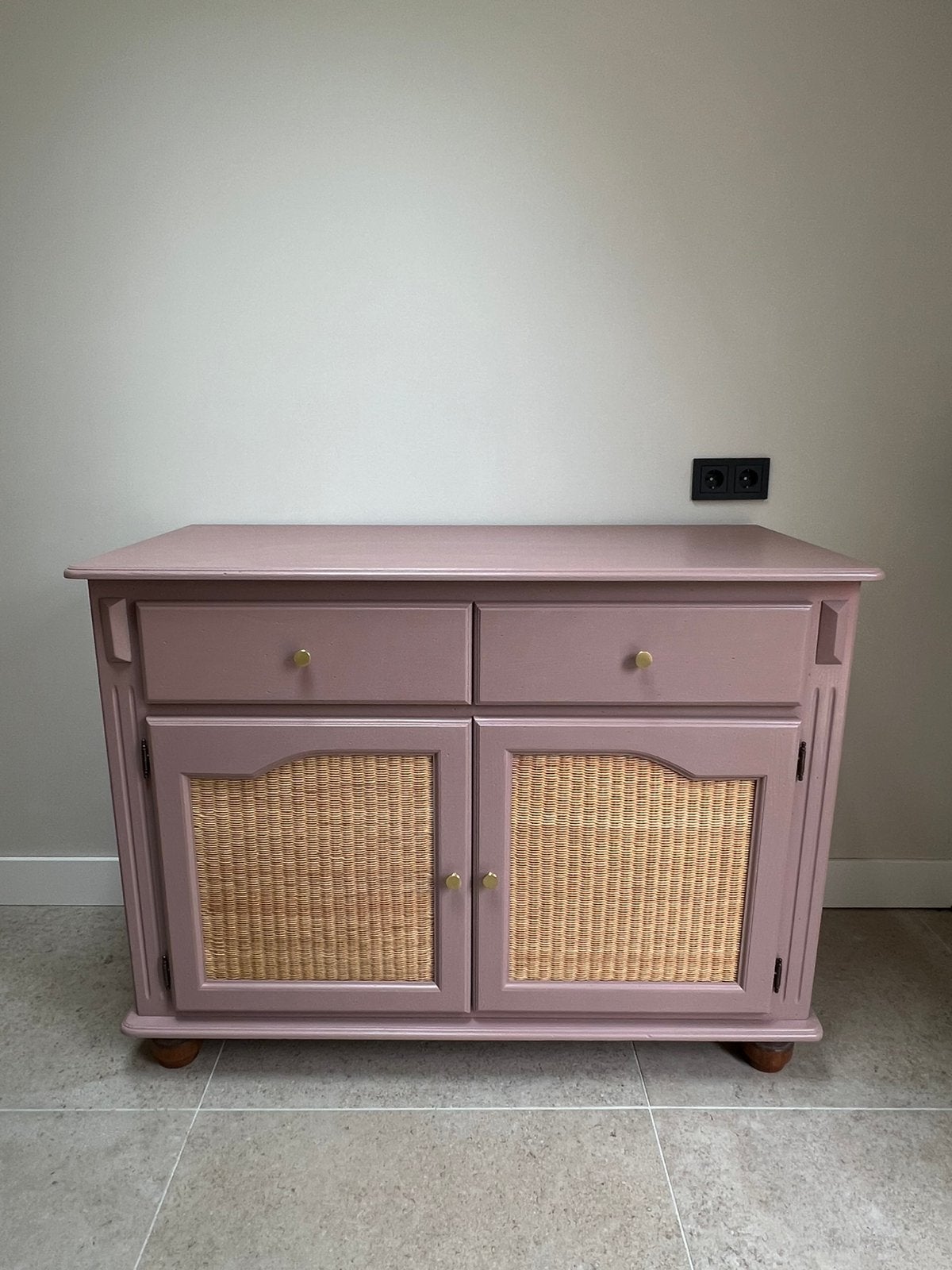 Vintage webbing commode, Ophalen, Zo goed als nieuw