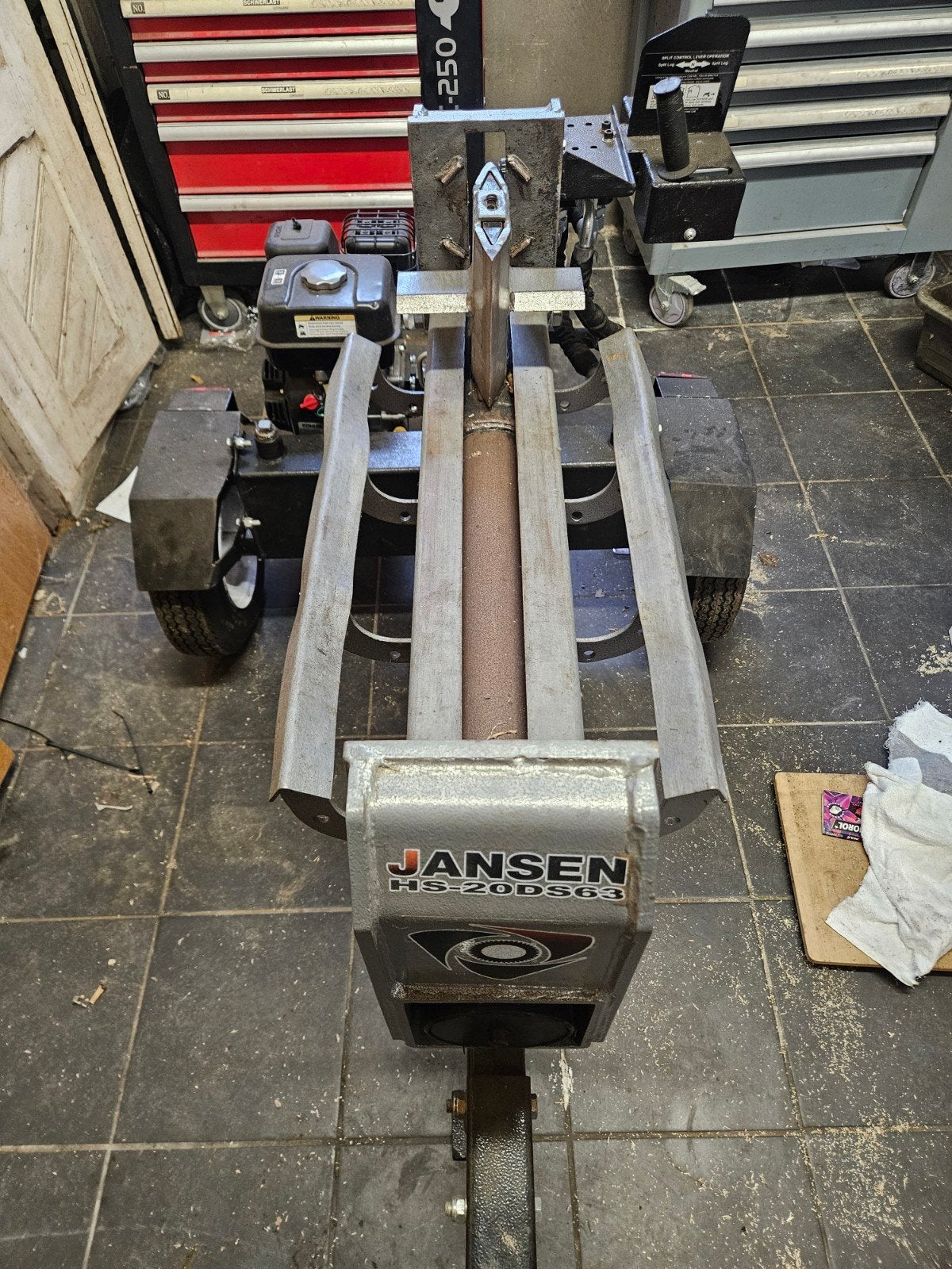 Jansen HS-20DS63 Houtklover - Krachtige Benzine Klover 20ton, Ophalen of Verzenden, Gebruikt