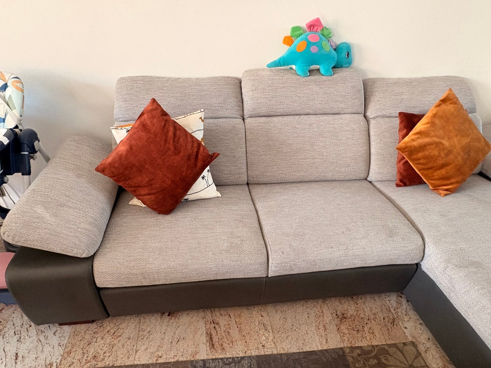Modern Bank - bijna nieuwe, Ophalen, 250 tot 300 cm, 75 tot 100 cm, Zo goed als nieuw
