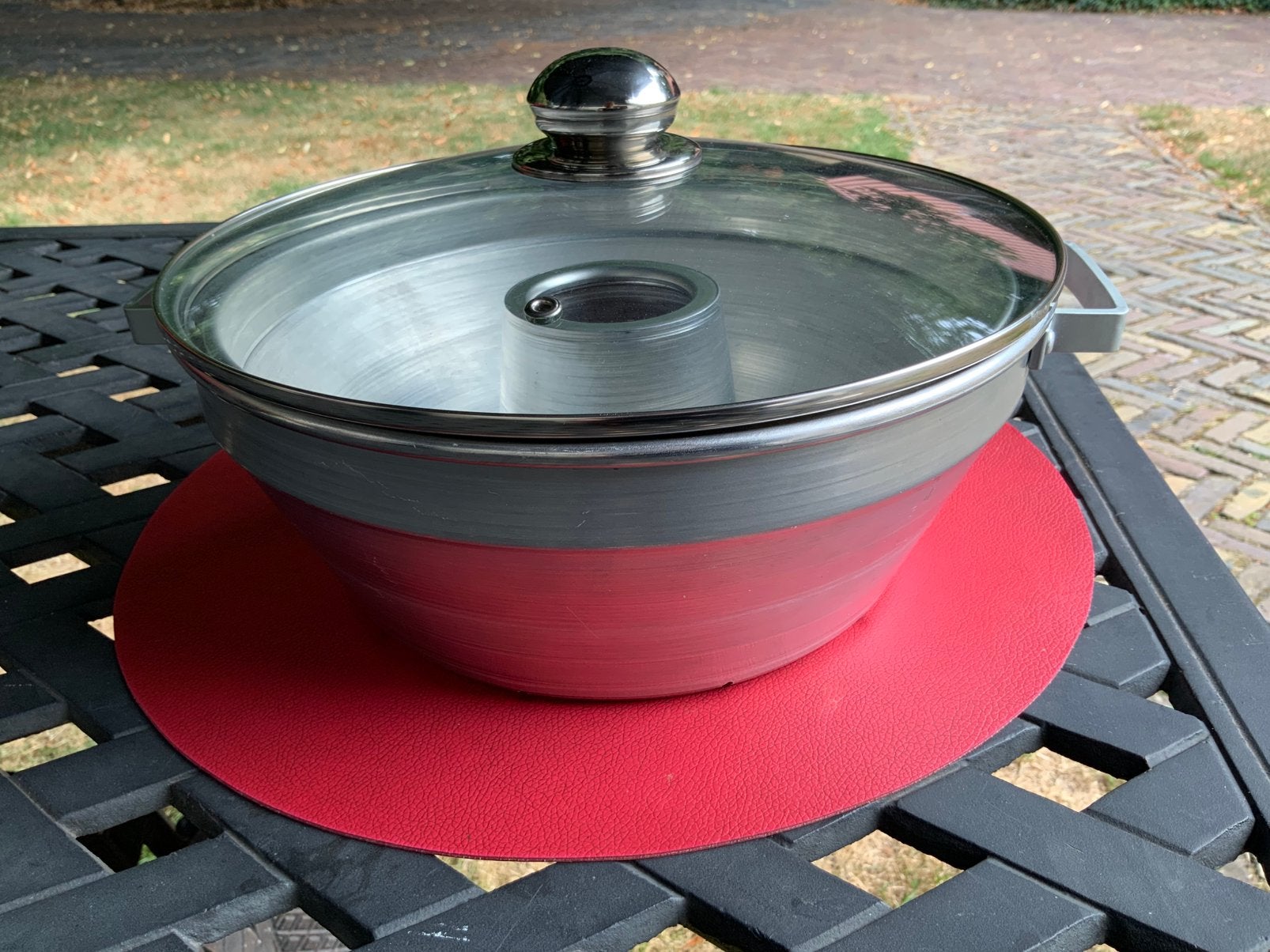 Wonderpan aluminium met glazen deksel nooit gebruikt, Ophalen of Verzenden, Nieuw, Aluminium