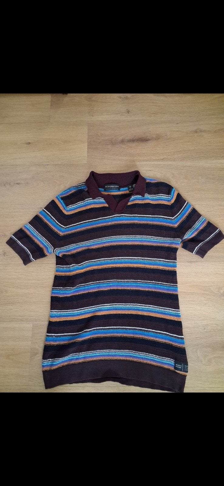 Stijlvolle Scotch & Soda Polo Maat M - Kleurrijk Patroon, Ophalen of Verzenden, Zo goed als nieuw, Scotch & Soda, Meerkleurig