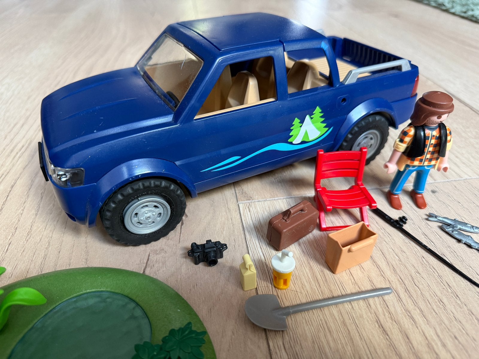Playmobil visser met pickup truck, Ophalen of Verzenden, Zo goed als nieuw