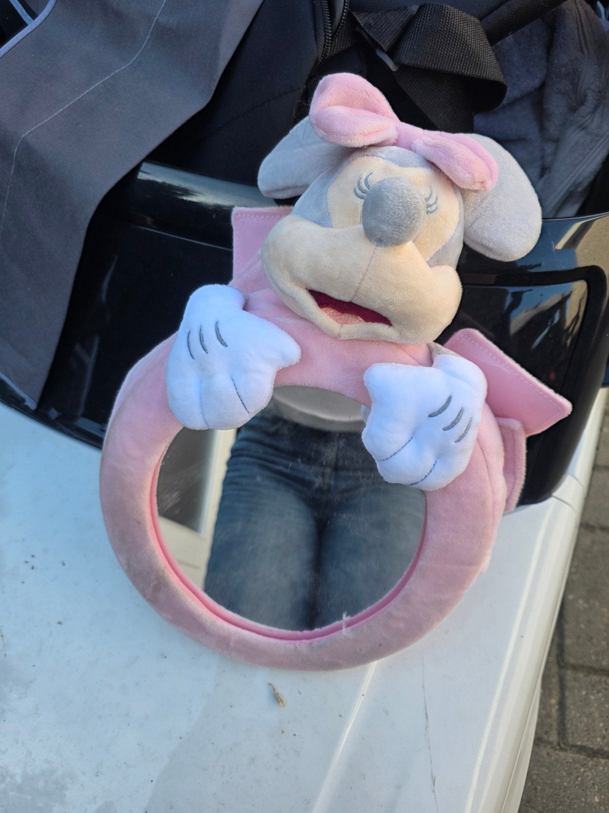 minnie mouse auto rij spiegel te koop, Ophalen