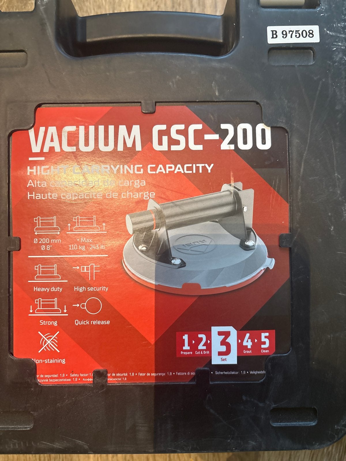 VACUUM GSC-200 Zuignap - 2 stuks, Ophalen of Verzenden, Zo goed als nieuw, Overige typen