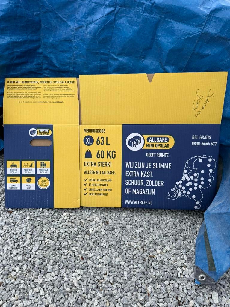 Verhuisdozen +/- 75 stuks, Doos, 50 tot 75 cm, Ophalen of Verzenden, Zo goed als nieuw