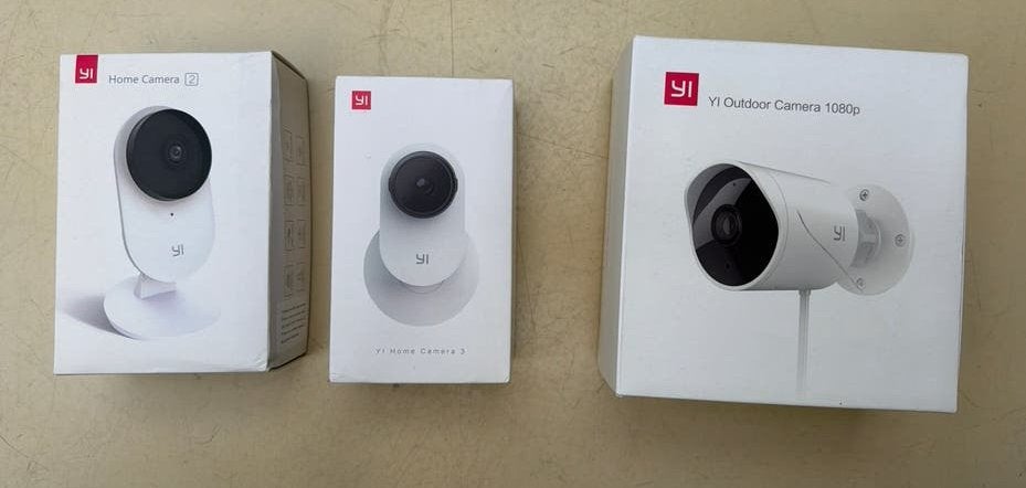 YI Beveiligingscamera's: Home Camera 2, 3 en Outdoor 1080p, Ophalen of Verzenden, Zo goed als nieuw, Binnencamera