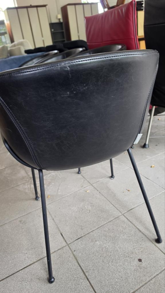 Set van 4 Zuiver Design Stoelen – Zwart Kunstleer, Huis en Inrichting, Stoelen, Ophalen, Gebruikt, Schootenweg 2, 5751 EZ Deurne, Nederland