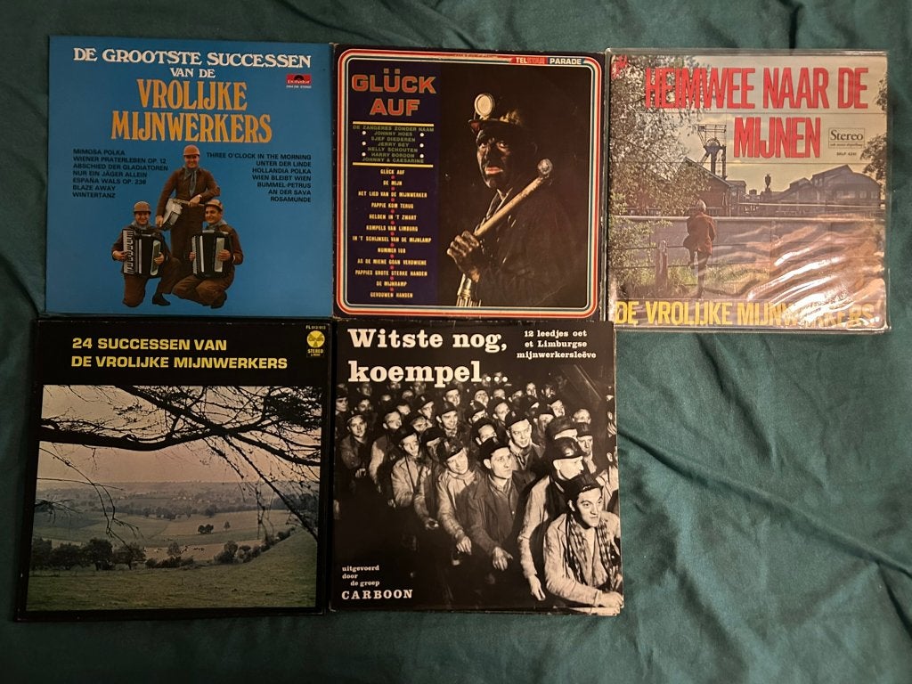 5 LP's Over de Mijnen (ook per stuk te koop), LP, Gebruikt, Ophalen of Verzenden, Levenslied of Smartlap