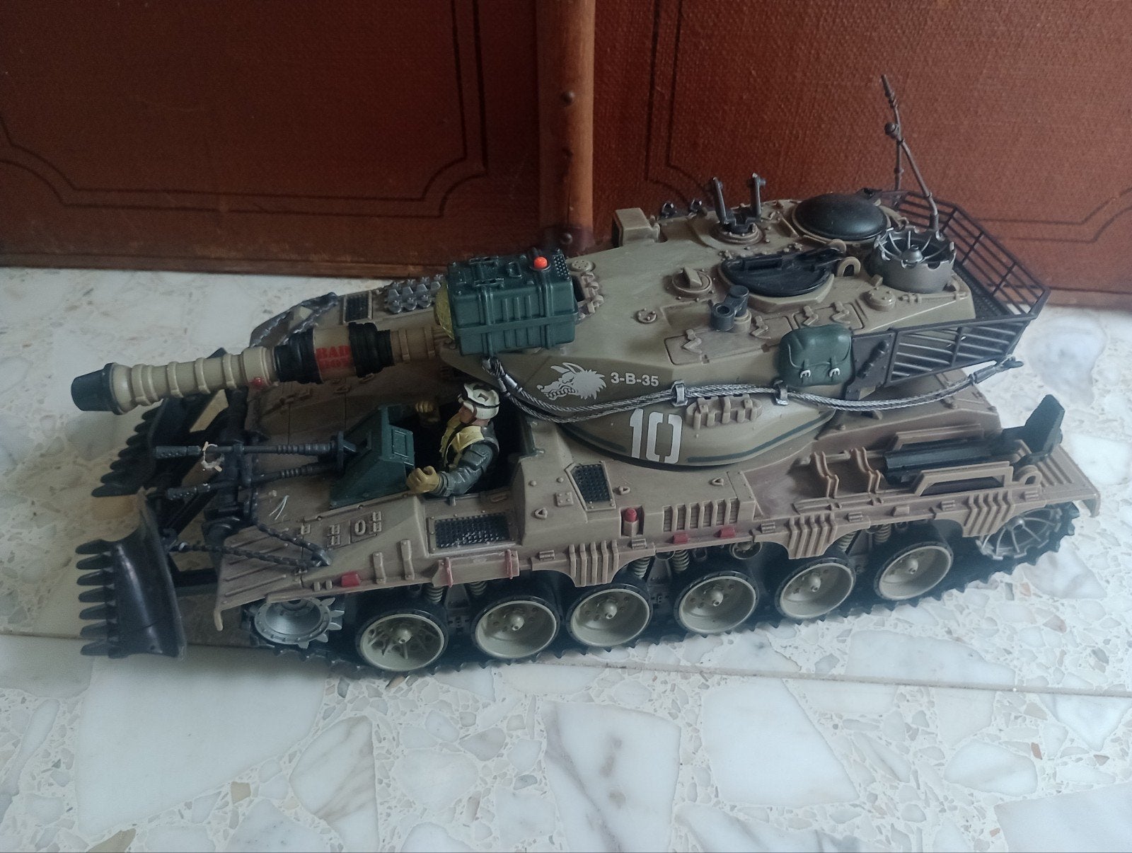 Chap Mei Merkava Tank Vintage Militair Leger Figuur, Ophalen of Verzenden