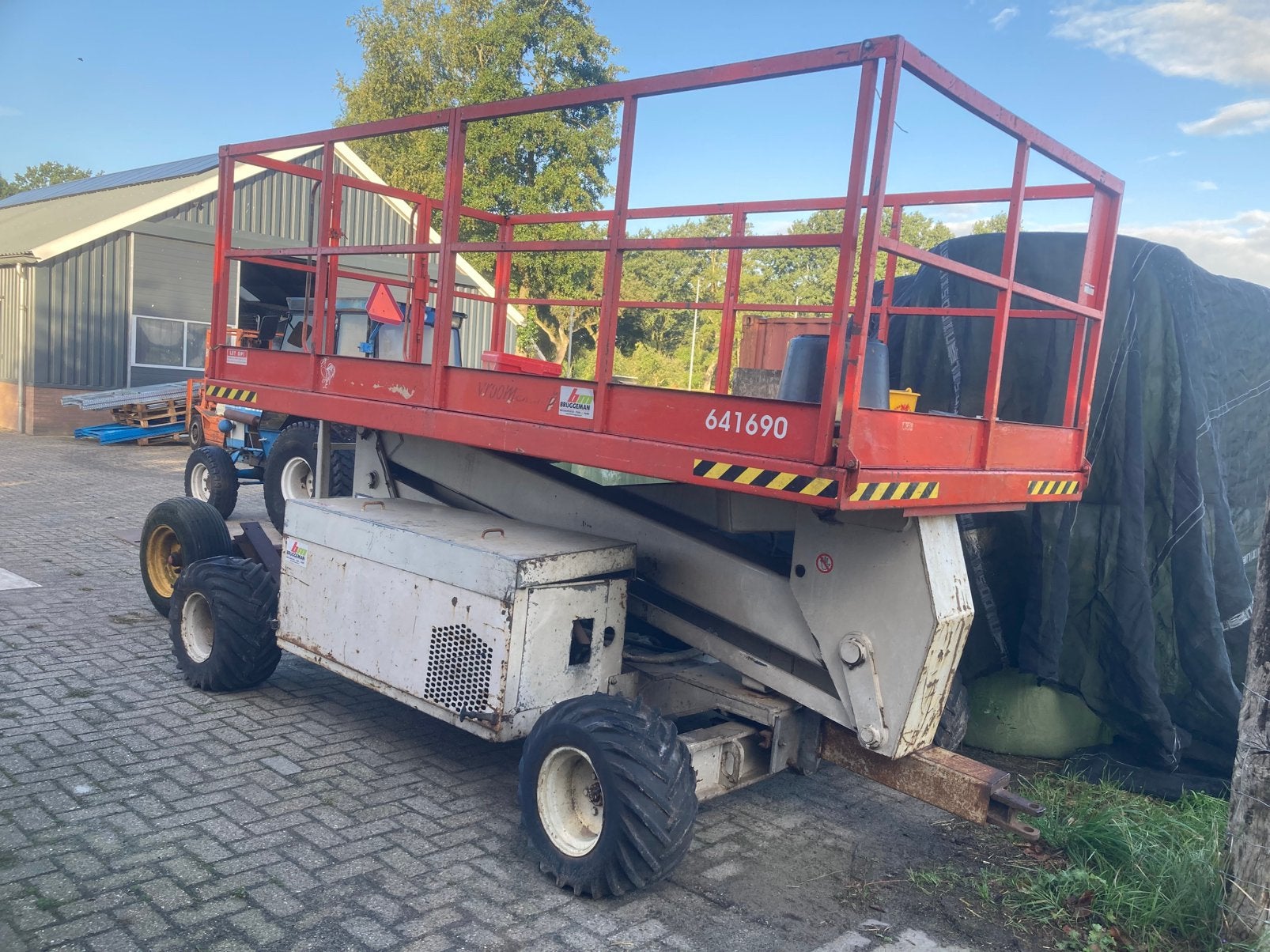 Hoogwerker up right diesel, Doe-het-zelf en Verbouw, Bouwliften, Ophalen, Gebruikt