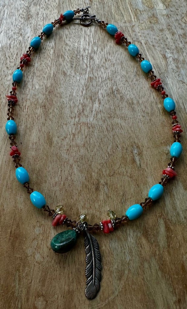 Vintage ketting, Ophalen, Zo goed als nieuw, Overige materialen, Met hanger