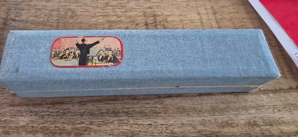 Vintage M. Hohner 'Bravo!' Mondharmonica met doosje, Gebruikt, C-mondharmonica, Ophalen of Verzenden, Met koffer of doosje